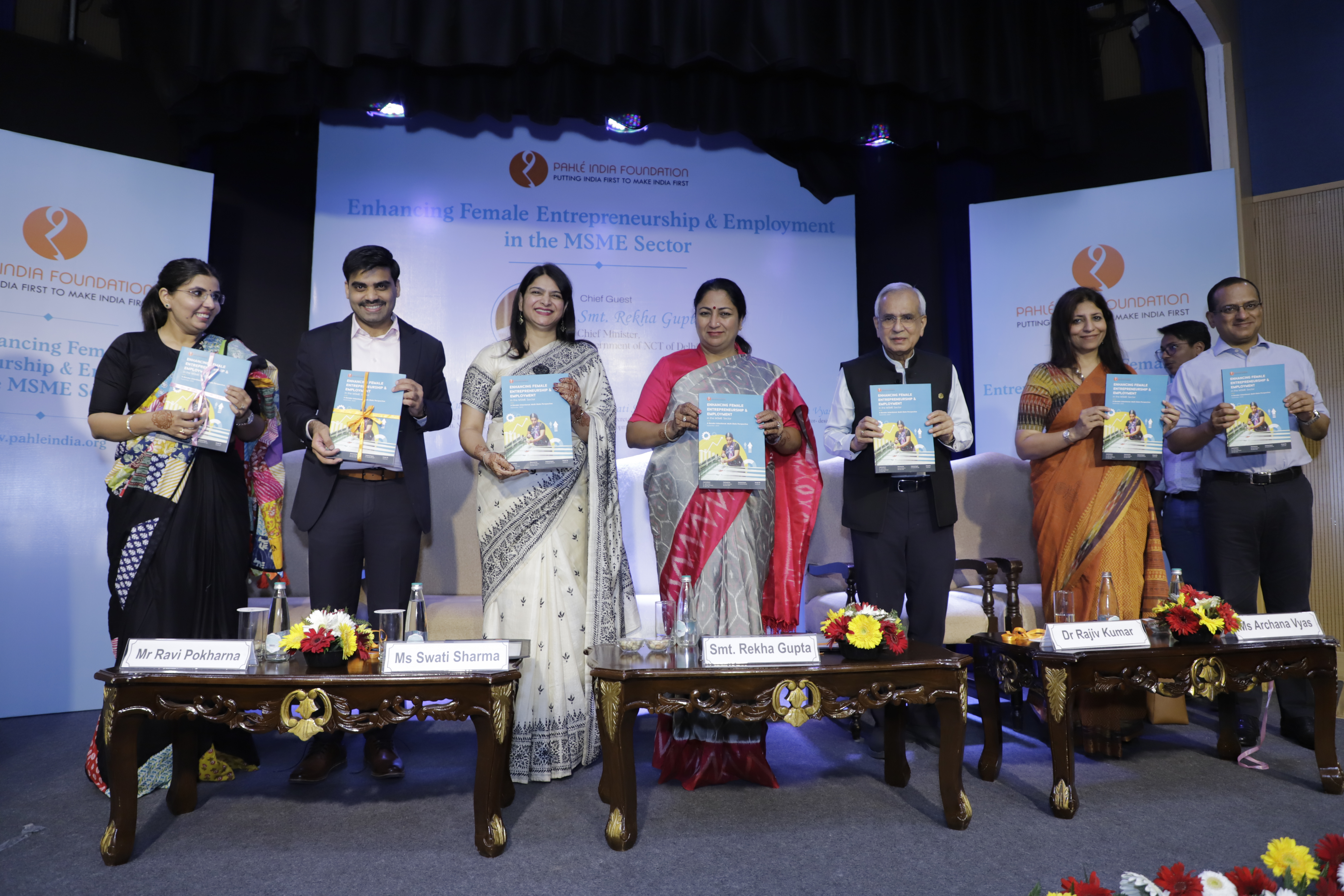 Delhi CM Rekha Gupta unveils Pahlé India Foundation’s Landmark Report on Women’s Role in MSME Growth